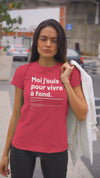 T-shirt ajusté femme - Vivre à fond