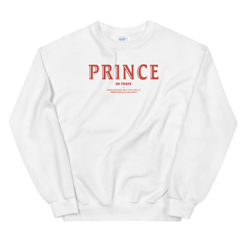 Sweat-shirt prince rouge