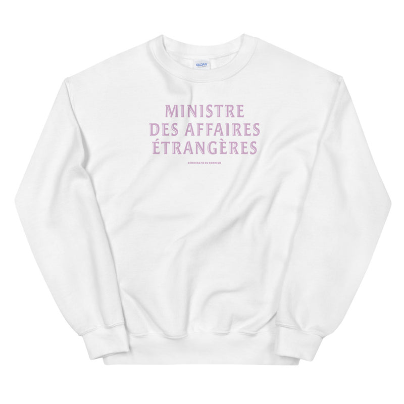 Sweat-shirt ministre des affaires étrangères
