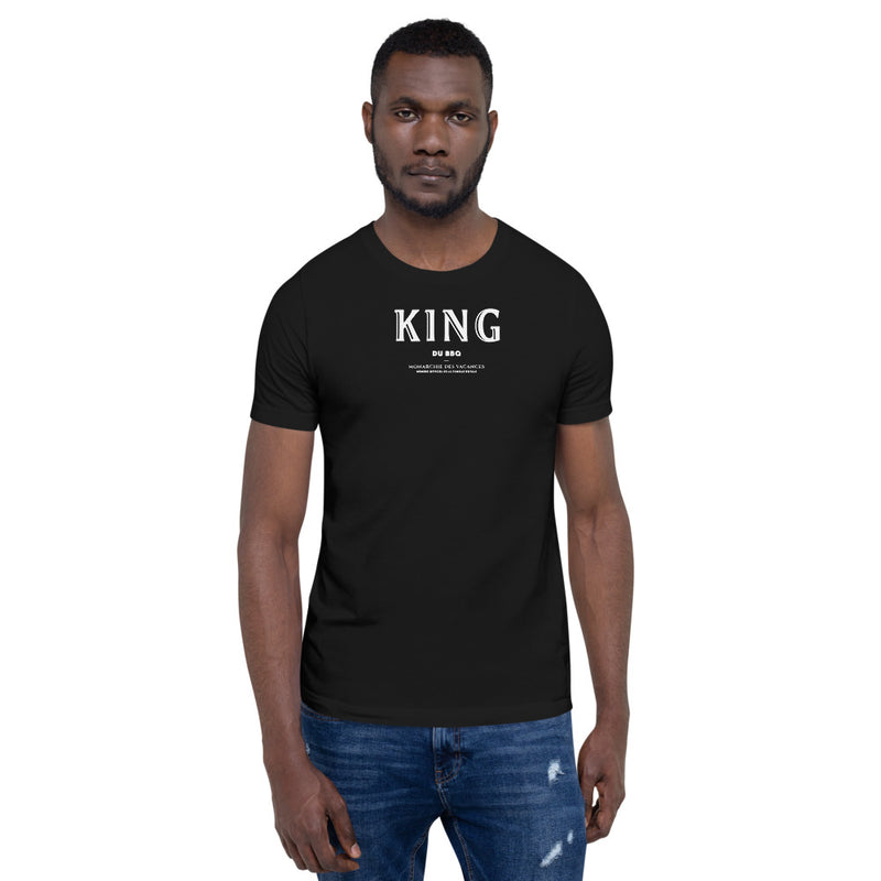 T-shirt unisexe doux King blanc