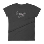 T-shirt ajusté femme - LVEB en calvaire combo script