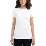 T-shirt ajusté femme - LVEB en calvaire combo script rose