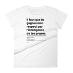 T-shirt ajusté femme Mon respect
