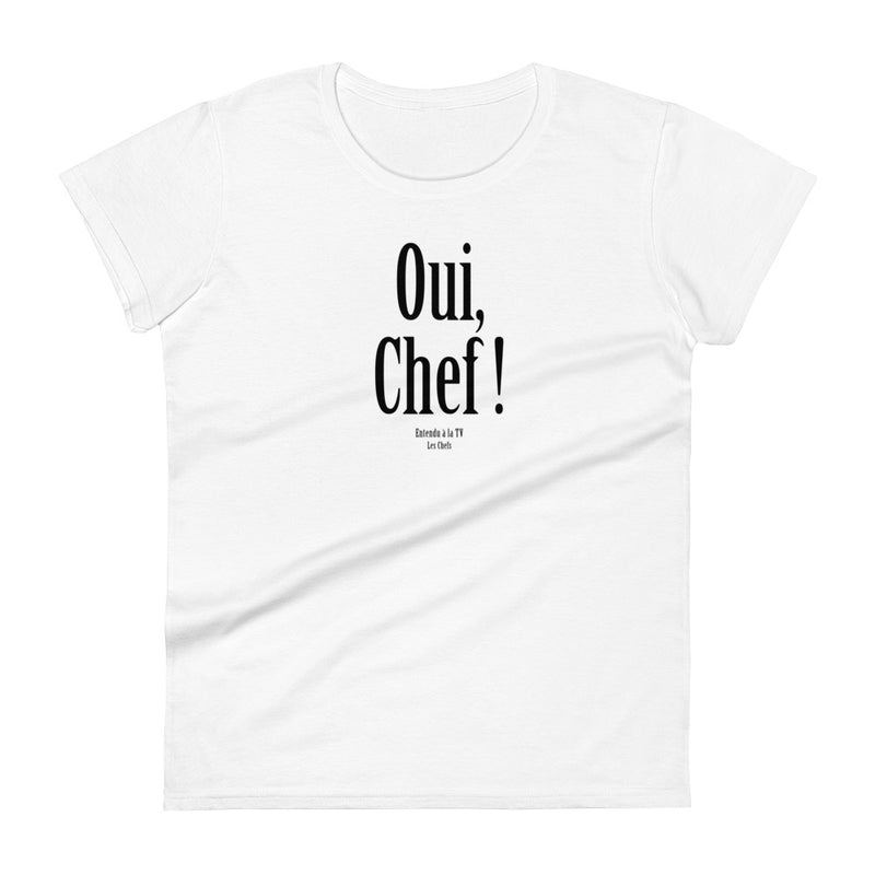 T-shirt ajusté femme Oui, Chef!