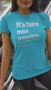 T-shirt ajusté femme - Faire mon possible