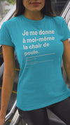 T-shirt ajusté femme - Chair de poule
