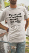 T-shirt unisexe doux - Plus un gars m'intéresse