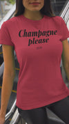 T-shirt ajusté Champagne please