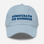 Casquette de Baseball brodée Démocratie du bonheur