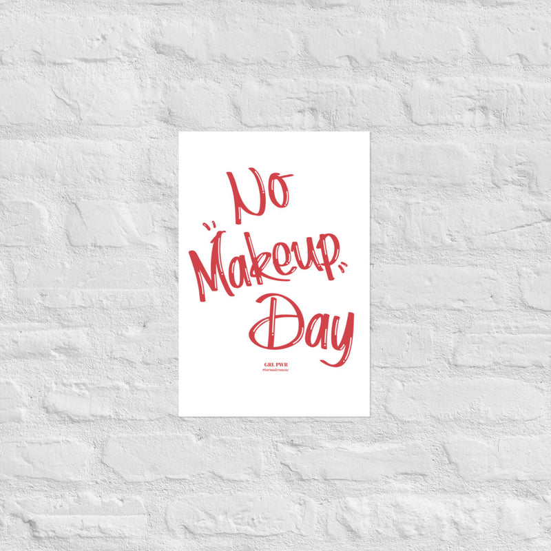 Affiche No makeup day