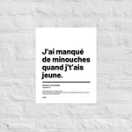 Affiche Citation - Minouches