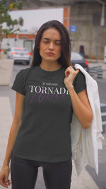 T-shirt ajusté femme Tornade Noire