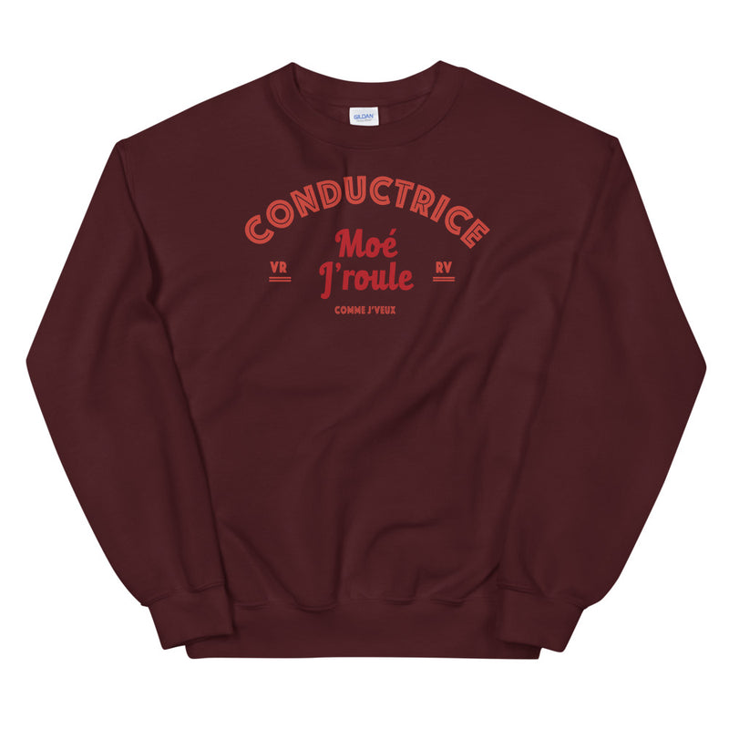 Sweat-shirt - Conductrice - Rouge
