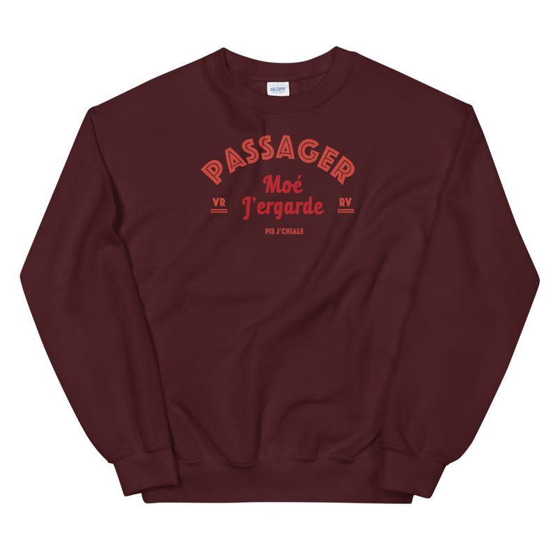 Sweat-shirt - Passager - Rouge