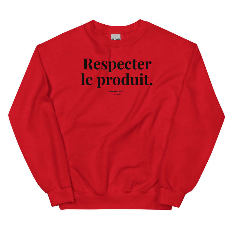 Sweat-shirt Respecter le produit