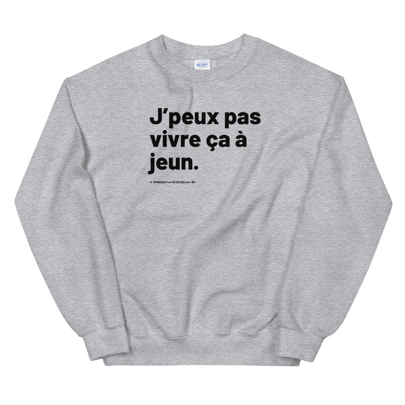 Sweat-shirt - Slogan LVEB - Noir