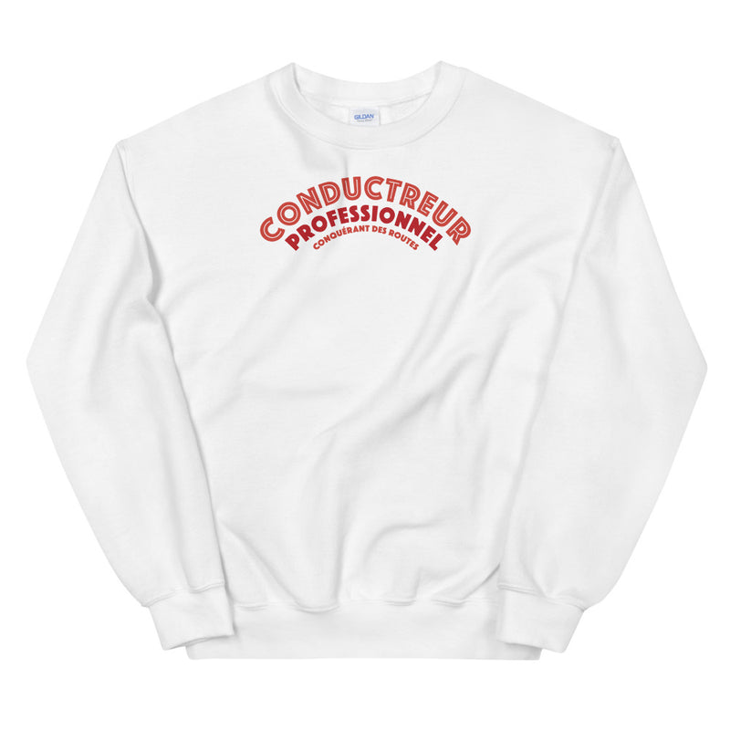 Sweat-shirt - Conducteur - Rouge