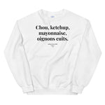 Sweat-shirt Chou, ketchup