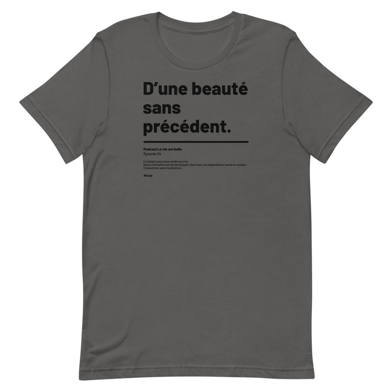 T-shirt unisexe doux - Beauté sans précédent