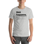T-shirt unisexe doux - Shit happens