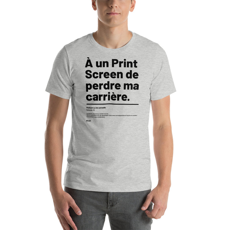 T-shirt Unisexe doux Print Screen