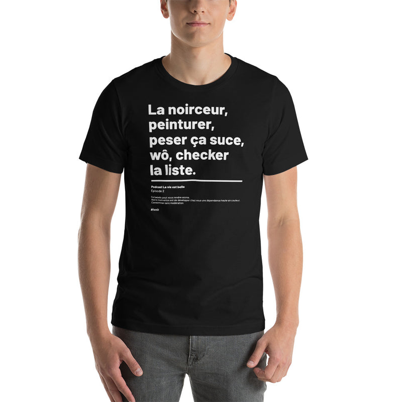 T-shirt unisexe - La noirceur