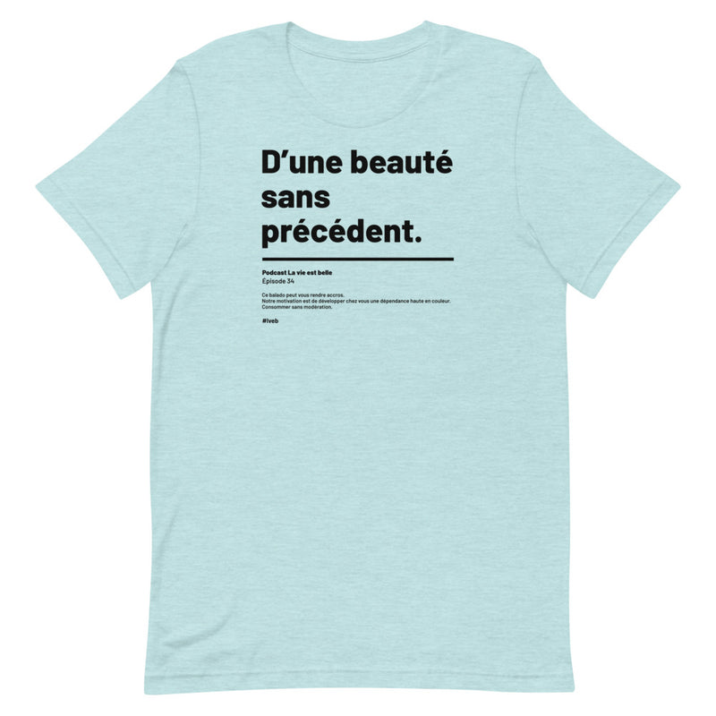 T-shirt unisexe doux - Beauté sans précédent