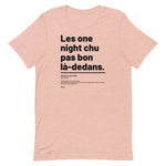 T-shirt unisexe doux - Les one night