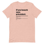 T-shirt unisexe doux - Beauté sans précédent
