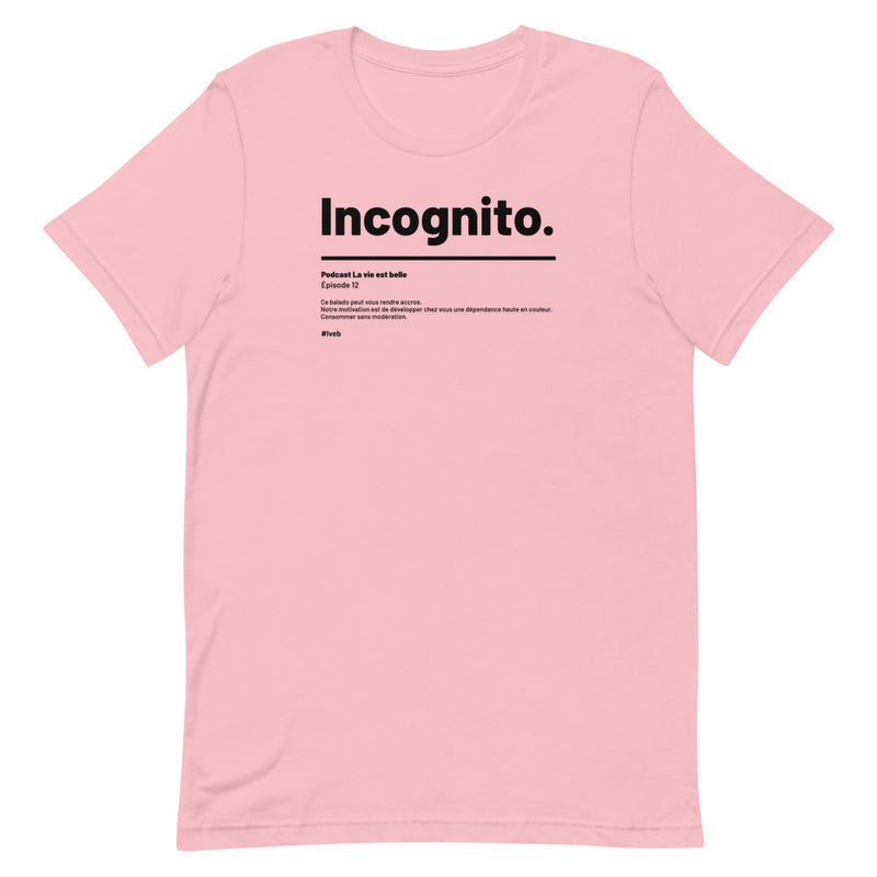 T-shirt Unisexe doux Incognito