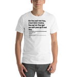 T-shirt unisexe doux - Un fou qui est fou