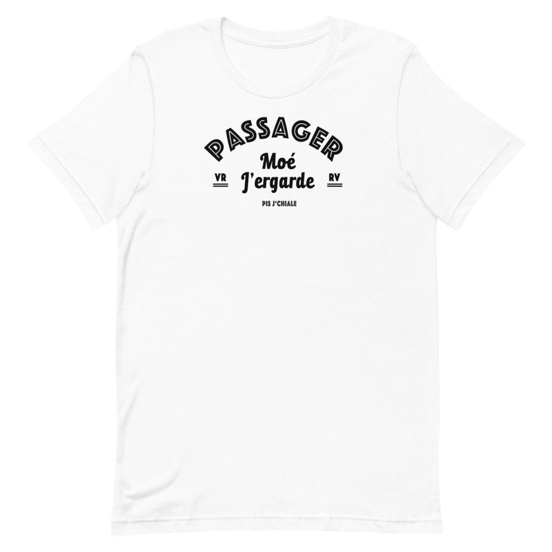 T-shirt unisexe doux - Passager - Noir