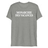 T-shirt unisexe chiné - Monarchie des vacances