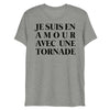 T-shirt chiné en amour avec une tornade