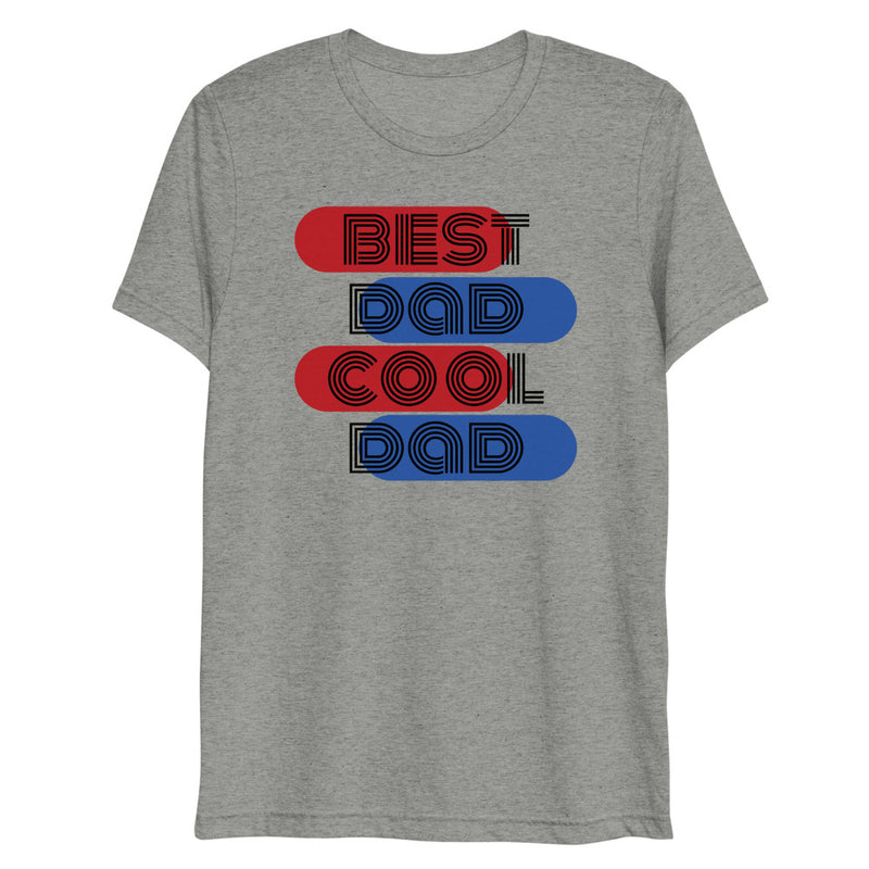 T-shirt chiné Best dad cool dad