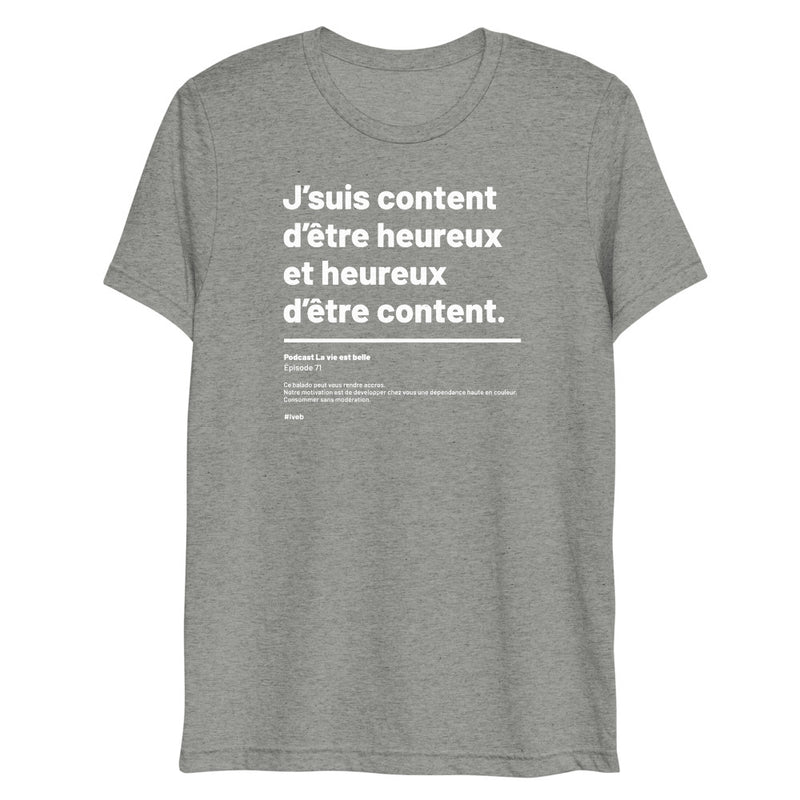 T-shirt chiné Heureux