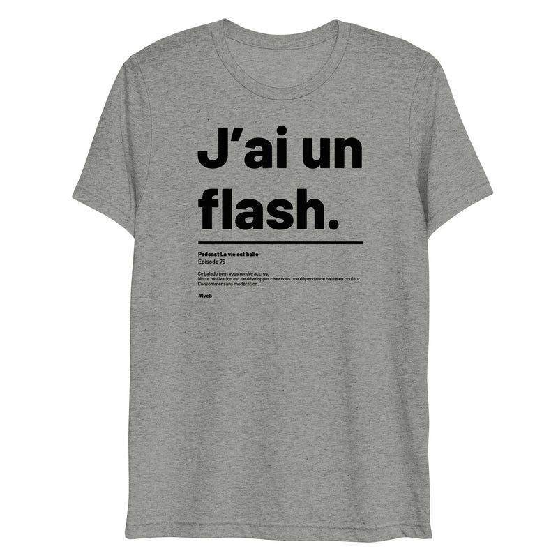 T-shirt chiné J'ai un flash