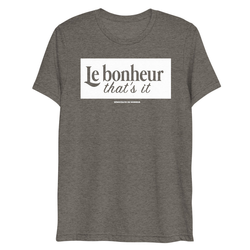 T-shirt chiné Le bonheur that's it