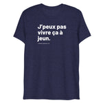 T-shirt unisexe chiné - Slogan LVEB - Blanc