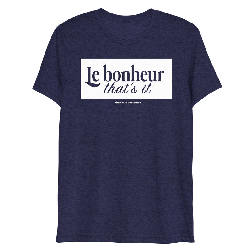 T-shirt chiné Le bonheur that's it