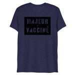 T-shirt chiné majeur et vacciné