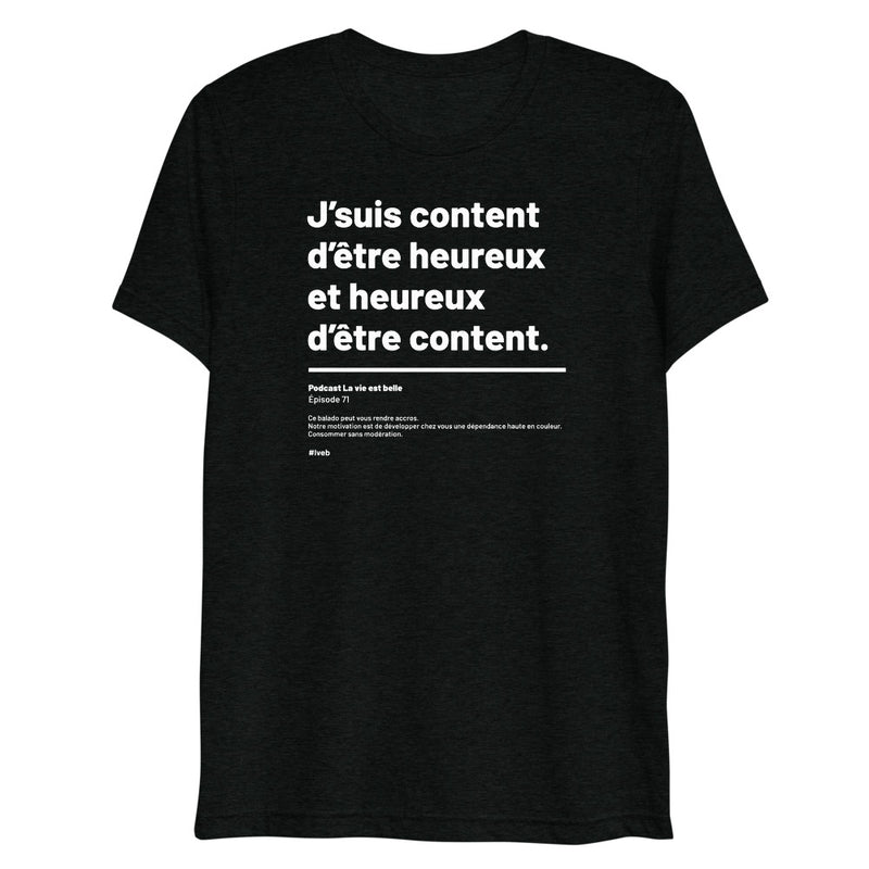 T-shirt chiné Heureux