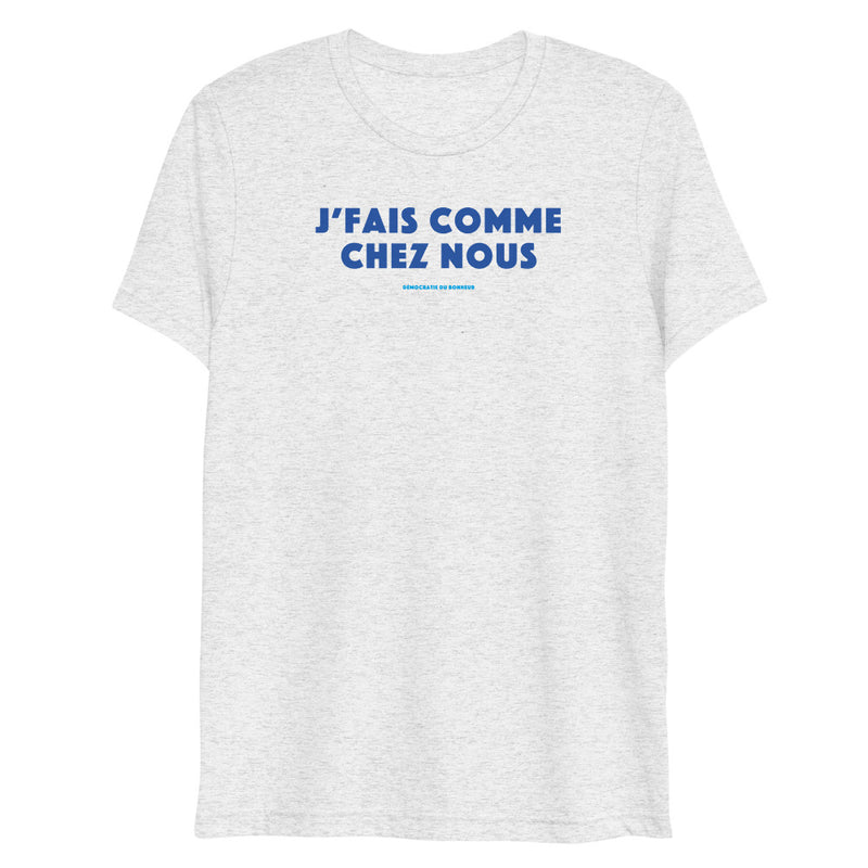 T-shirt unisexe chiné - Chez nous
