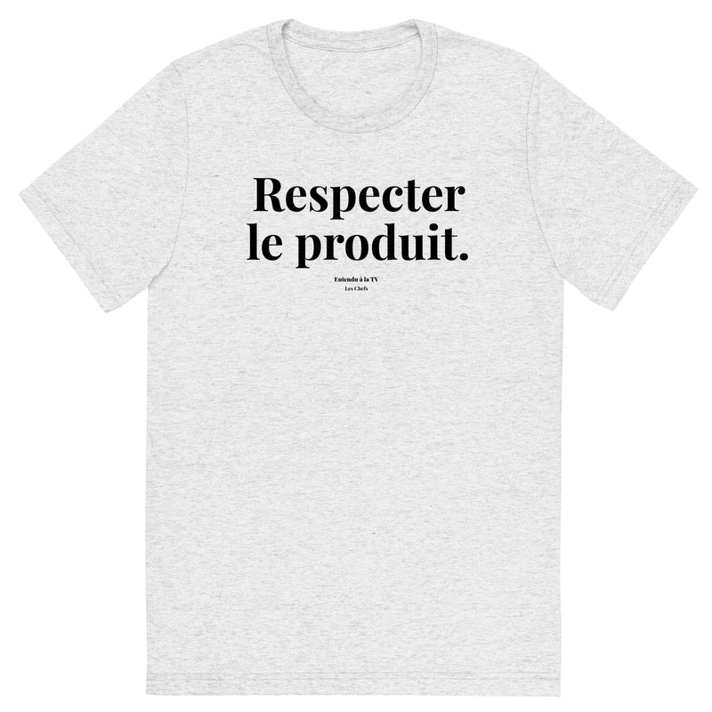 T-shirt chiné respecter le produit