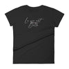 T-shirt ajusté femme - LVEB en calvaire combo script