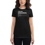 T-shirt ajusté femme - Adoleschiante