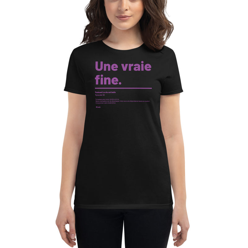 T-shirt ajusté femme Une vraie fine