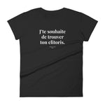 T-shirt femme ajusté Trouver ton clitoris