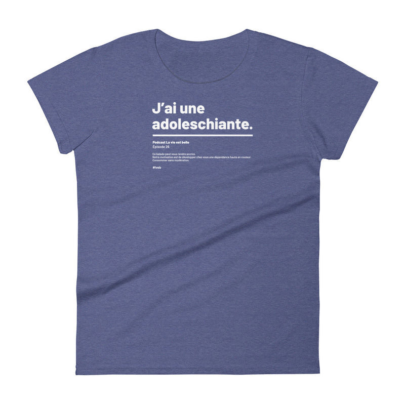 T-shirt ajusté femme - Adoleschiante