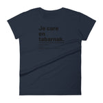 T-shirt ajusté femme - Care en tabarnak